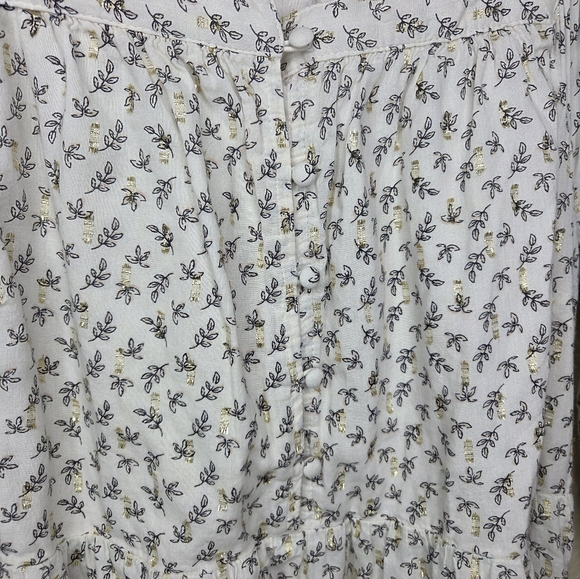 Old Navy Womens Prairie Tiered Maxi Dresses SizeMedium Print Gold Cottagecore - Picture 7 of 16